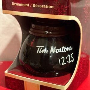 Tim Horton coffee Pot ornament